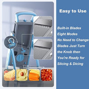 Multi-Function Vegetable Cutter with Storage Box